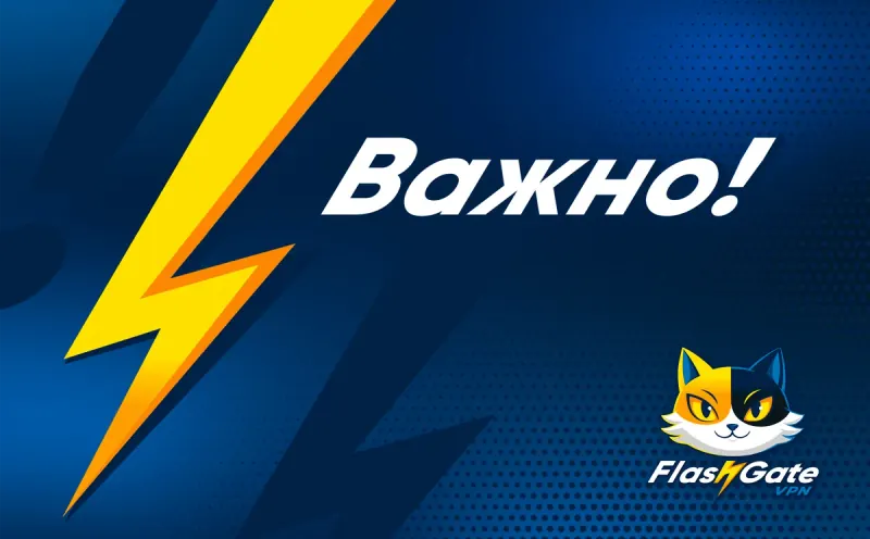 баннер «Важно!» с жёлтой молнией и котом-маскотом